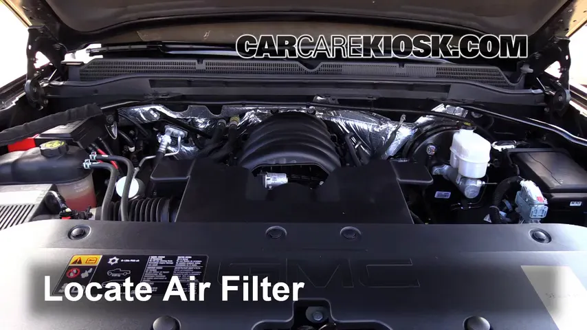 2015 GMC Sierra 1500 SLE 5.3L V8 FlexFuel Extended Cab Pickup Air Filter (Engine)